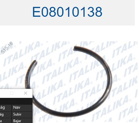 SEGURO DE PASADOR DE PISTON