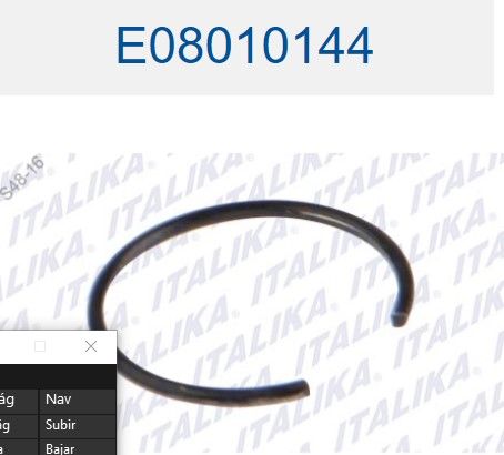 SEGURO DE PASADOR DE PISTON