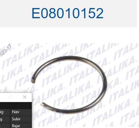 SEGURO DE PASADOR DE PISTON
