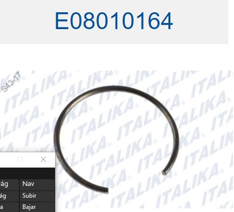 SEGURO DE PASADOR DE PISTON