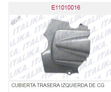 CUBIERTA TRASERA IZQUIERDA DE CG