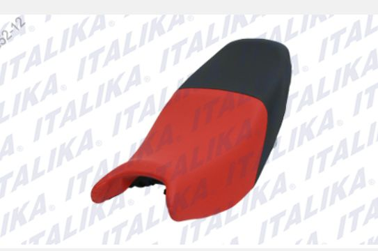 ASIENTO DOBLE ROJO/NEGRO