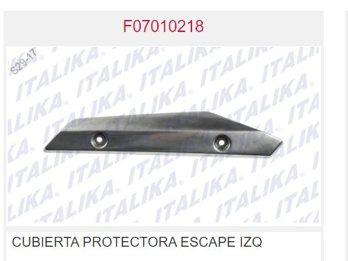 CUBIERTA PROTECTORA ESCAPE IZQ