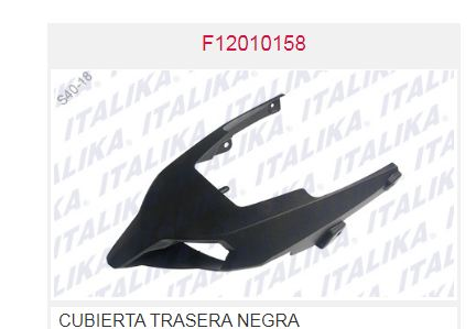 CUBIERTA TRASERA NEGRA