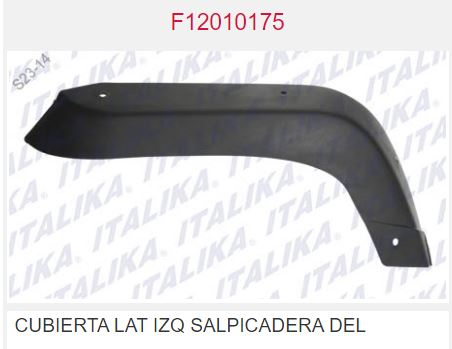 CUBIERTA LAT IZQ GUARDAFANGO DEL