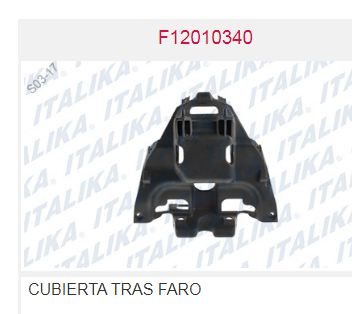 CUBIERTA TRASERA DE FARO