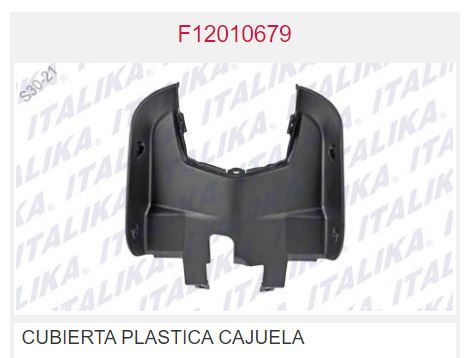 CUBIERTA PLASTICA DE CAJUELA
