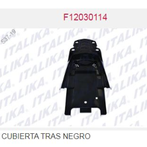CUBIERTA TRASERA NEGRA