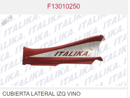 CUBIERTA LATERAL IZQ VINO