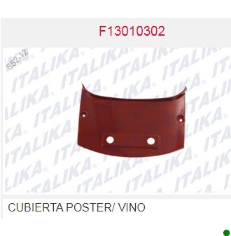 CUBIERTA TRASERA VINO