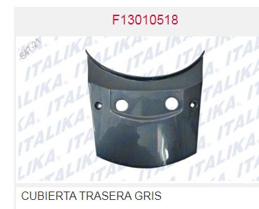 CUBIERTA TRASERA NEGRA