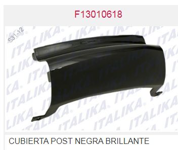 CUBIERTA TRAS NEGRA BRILLANTE