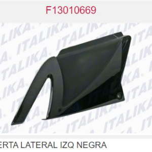 CUBIERTA LATERAL IZQ NEGRA
