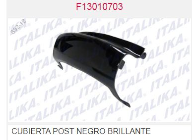 CUBIERTA TRAS NEGRA BRILLANTE