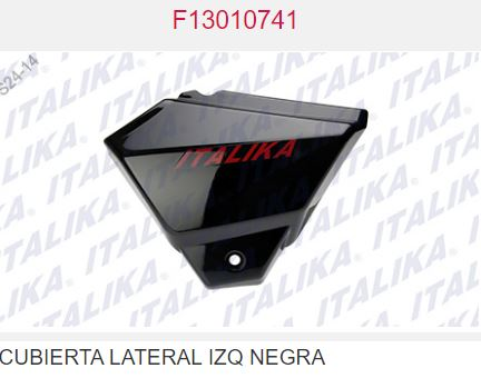 CUBIERTA LATERAL IZQ NEGRA