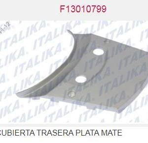 CUBIERTA TRASERA PLATA MATE