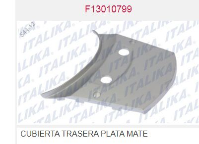 CUBIERTA TRASERA PLATA MATE