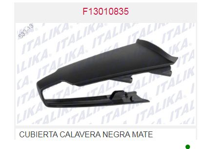 CUBIERTA TRASERA NEGRA MATE