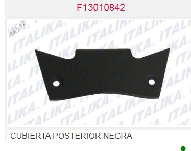 CUBIERTA TRASERA NEGRA