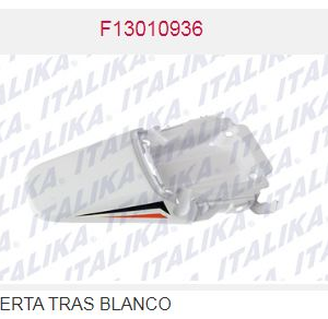CUBIERTA TRASERA BLANCA