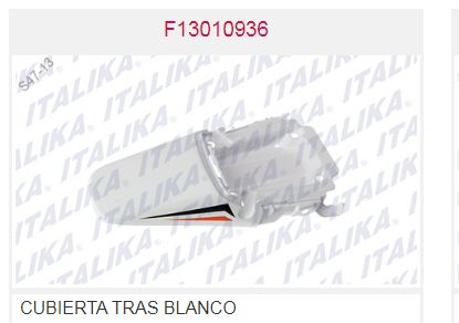CUBIERTA TRASERA BLANCA