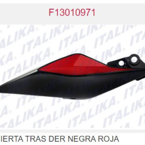CUBIERTA TRAS DER NEGRA ROJA