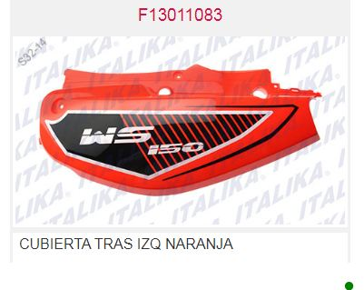 CUBIERTA TRAS IZQ NARANJA