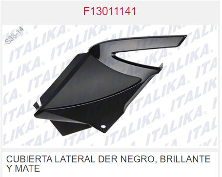 CUBIERTA LAT DER NEGRO, BRILLANTE Y MATE