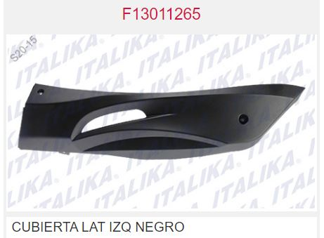 CUBIERTA LAT IZQ NEGRO