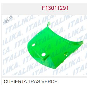 CUBIERTA TRASERA VERDE