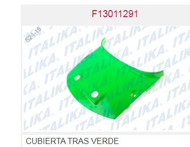 CUBIERTA TRASERA VERDE