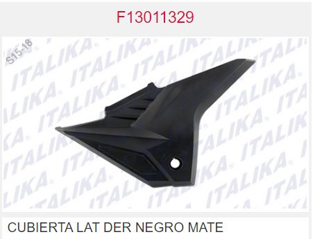 CUBIERTA LAT DER NEGRO MATE