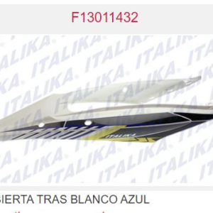 CUBIERTA TRAS BLANCO AZUL