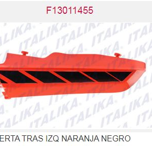 CUBIERTA TRAS IZQ NARANJA NEGRO