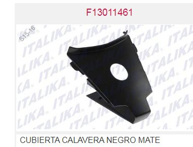 CUBIERTA TRASERA NEGRO MATE