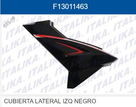 CUBIERTA LATERAL IZQ NEGRO