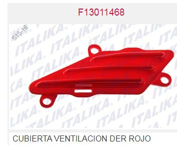 CUBIERTA VENTILACION DER ROJO