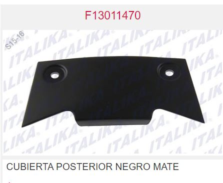 CUBIERTA POSTERIOR NEGRO MATE