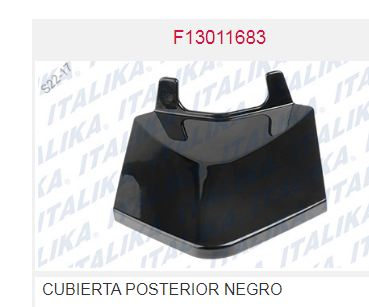 CUBIERTA TRASERA NEGRO