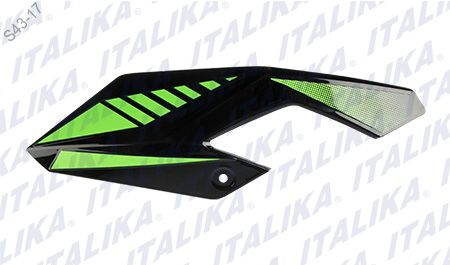 CUBIERTA DE FARO IZQ NEGRO VERDE