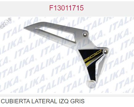 CUBIERTA LATERAL IZQ GRIS