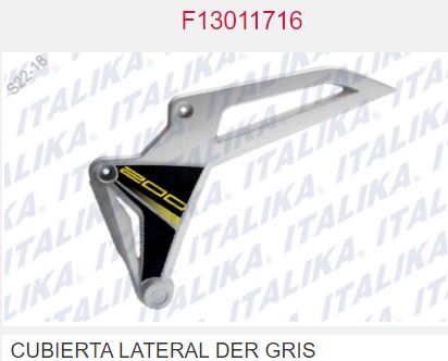 CUBIERTA LATERAL DER GRIS