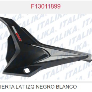 CUBIERTA LAT IZQ NEGRO BLANCO