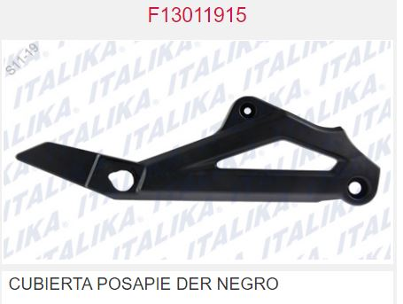 CUBIERTA POSAPIE DERECHA NEGRA