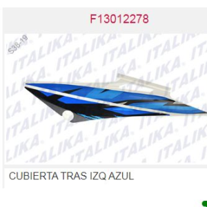 CUBIERTA TRASERA IZQ AZUL