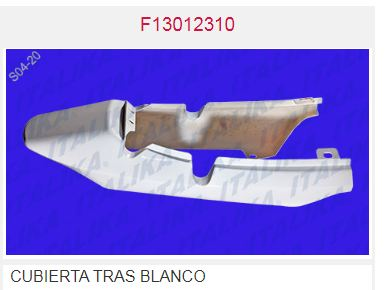 CUBIERTA TRASERA BLANCO