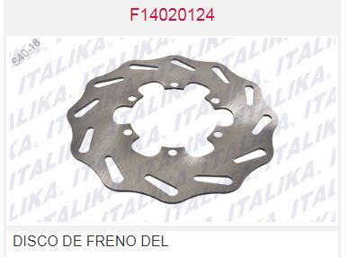 DISCO DE FRENO DELANTERO