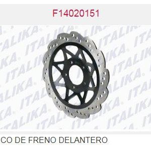 DISCO DE FRENO DELANTERO