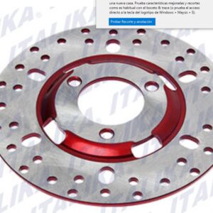 DISCO DE FRENO ROJO
