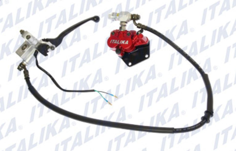 CONJUNTO DE FRENO DEL ROJO ITALIKA